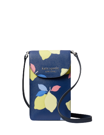 Kate Spade New York Cameron Lemon Zest Sorth South Flap Phone Crossbody