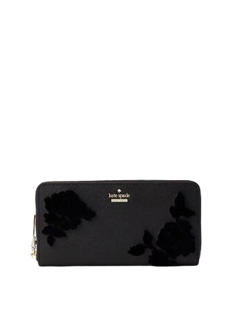 Kate Spade New York Cameron Street Flock Roses Lacey Wallet