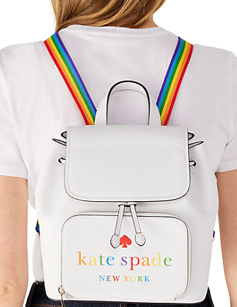 Kate Spade New York Darcy Flap Rainbow Backpack
