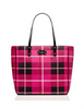 Kate Spade New York Ellison Avenue Sidney Plaid Print Tote
