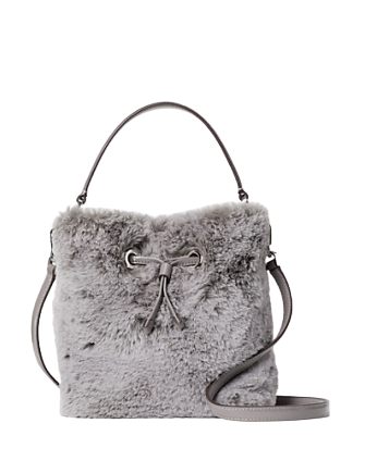 Kate Spade New York Eva Faux Fur Small Bucket Bag