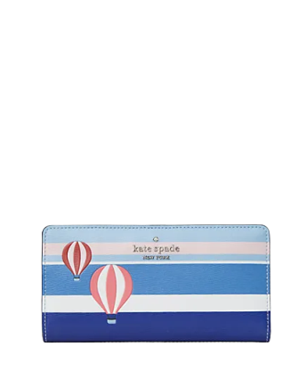 Kate Spade New York Hot Air Balloon Large Slim Bifold Wallet