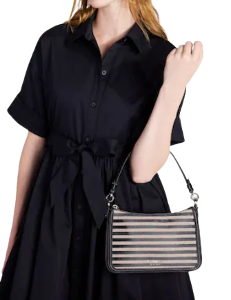 Kate Spade New York Hudson Striped Medium Convertible Crossbody