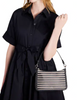 Kate Spade New York Hudson Striped Medium Convertible Crossbody