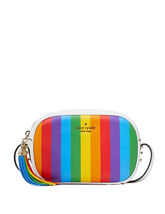 Kate Spade New York Kourtney Rainbow Stripe Camera Bag