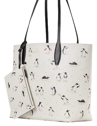Kate Spade New York Large Reversible Penguin Tote