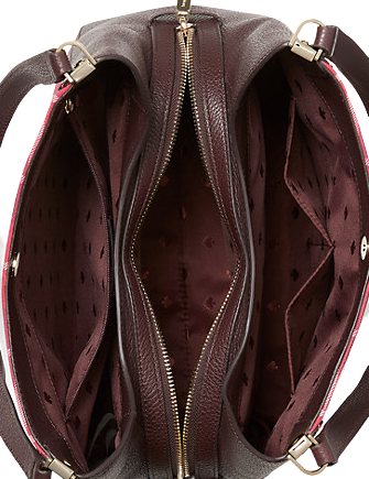 Kate Spade New York Leila Plaid Medium Triple Compartment Shoulder Bag