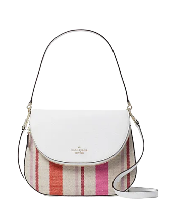 Kate Spade New York Leila Striped Canvas Shoulder Bag