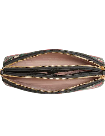 Kate Spade New York Morgan Rose Garden Double-zip Dome Crossbody