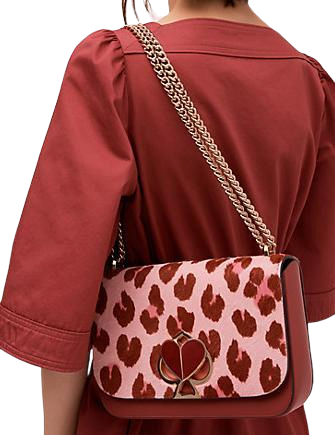 Kate Spade New York Nicola Haircalf Twistlock Medium Convertible Chain Shoulder Bag