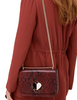 Kate Spade New York Nicola Snake Embossed Twistlock Medium Convertible Shoulder Bag