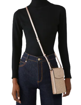 Kate Spade New York Tinsel North South Flap Phone Crossbody