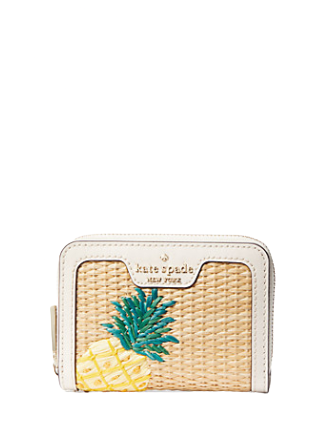 Kate Spade New York Pineapple Small Zip Card Case