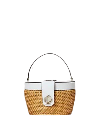 Kate Spade New York Rose Medium Top Handle Basket Bag