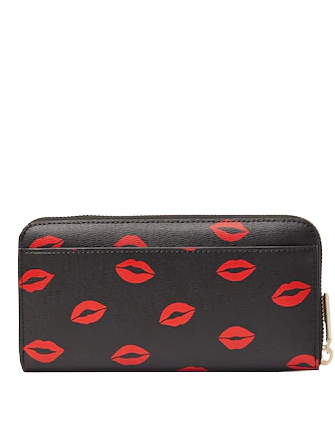 Kate Spade New York Spencer Kisses Zip Around Continental Wallet