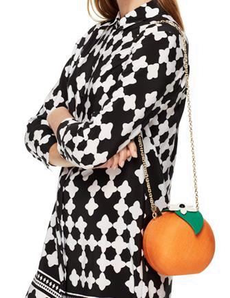 Kate Spade New York Spice Things Up Straw Orange Crossbody