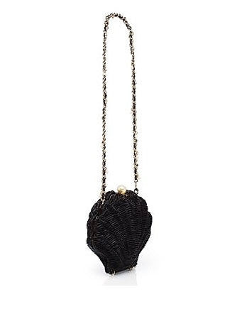 Kate Spade New York Splash Out Wicker Clam Shell Shoulder Bag