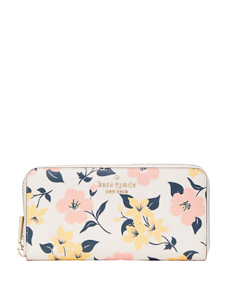 Kate Spade New York Staci Lily Blooms Boxed Large Continental Wallet