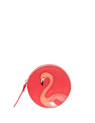 Kate Spade New York Take A Walk on the Wild Side Flamingo Coin Purse