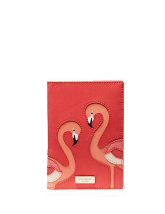 Kate Spade New York Take a Walk on the Wild Side Flamingo Passport Holder