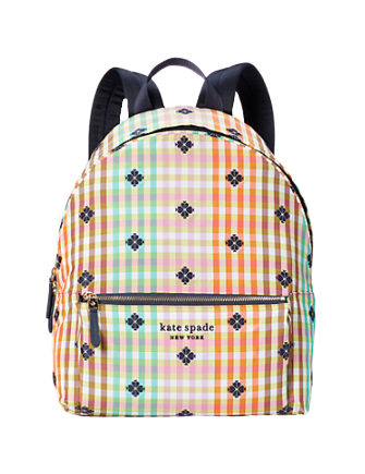Kate Spade New York The Bella Plaid City Pack Large Backpack