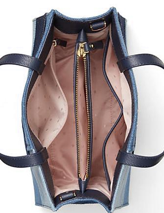 Kate Spade New York Thompson Street Denim Fabric Sam Satchel