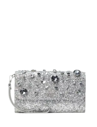 Kate Spade New York Tinsel Jeweled Phone Wallet Wristlet