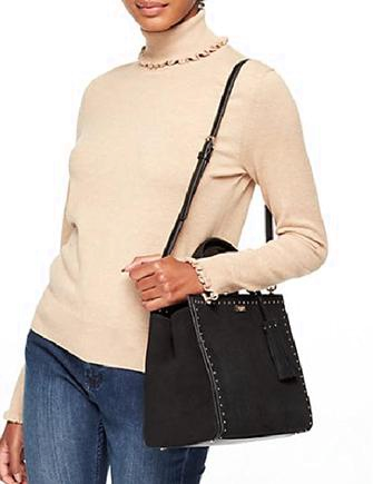Kate Spade New York West Street Suede and Leather Abby Satchel