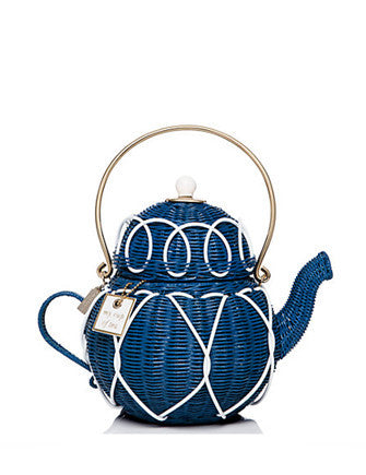 Kate Spade New York Down the Rabbit Hole Wicker Teapot