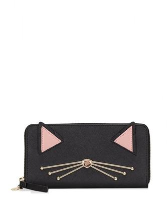 Kate Spade New York Neda Jazz Things Up Cat Wallet