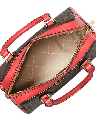 Michael Michael Kors Ayden Medium Logo and Faux Leather Satchel