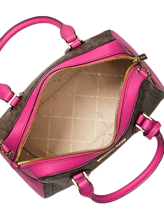 Michael Michael Kors Ayden Medium Logo and Faux Leather Satchel
