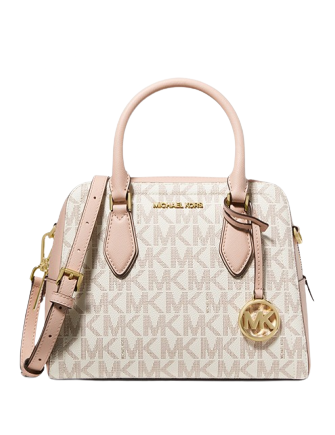 Michael Michael Kors Ayden Medium Logo and Faux Leather Satchel Michael Michael Kors Ayden Medium Logo and Faux Leather Satchel