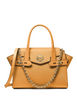 Michael Michael Kors Carmen Small Flap Belted Leather Satchel