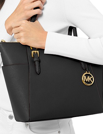 Michael Michael Kors Charlotte Large Saffiano Leather Top Zip Tote Bag