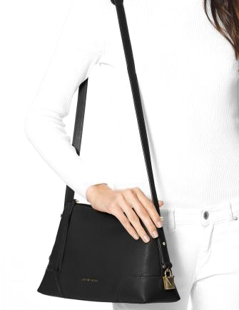Michael Michael Kors Crosby Pebble Leather Messenger Shoulder Bag