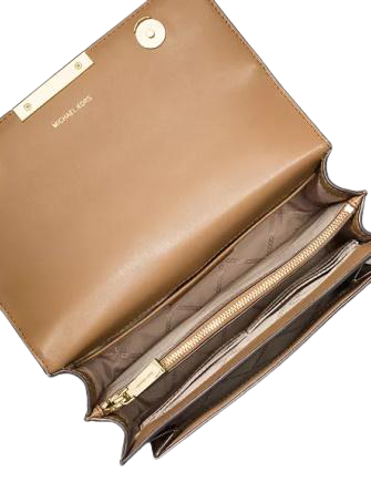 Michael Michael Kors Jade Large Gusset Leather Shoulder Bag