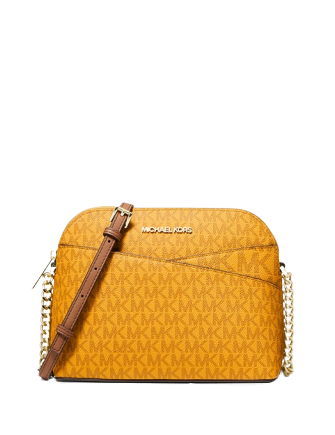 Michael Michael Kors Jet Set Travel Medium Logo Dome Crossbody Bag ...