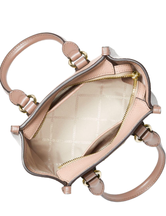 Michael Michael Kors Kris Small Color Block Pebbled Leather Satchel