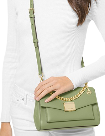 Michael Michael Kors Lita Medium Leather Crossbody Bag