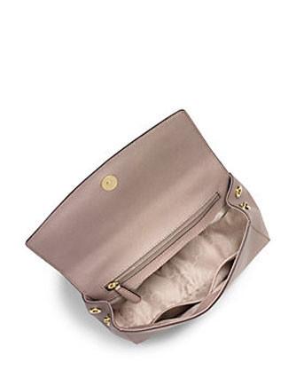 Michael Kors, Bags, Michael Kors Ava Small Top Handle Leather Satchel  Small Gray