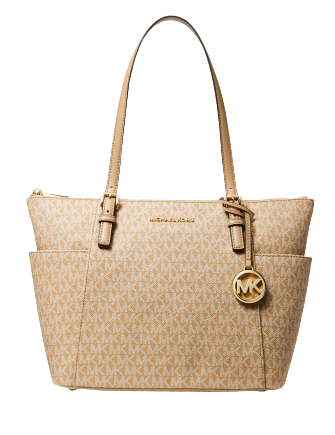 バッグ Michael kors tote bag Michael Kors Jet Set Medium Two-Tone Logo Tote Bag Oxblood