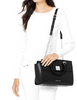 Michael Michael Kors Sylvia Crossgrain Leather Top Zip Satchel