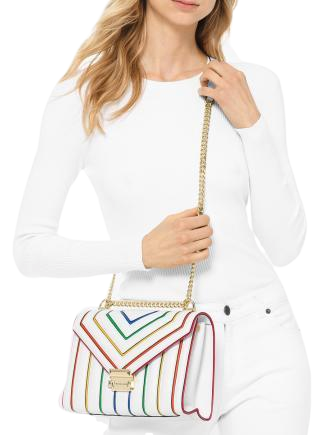 Michael Michael Kors Whitney Rainbow Leather Shoulder Bag
