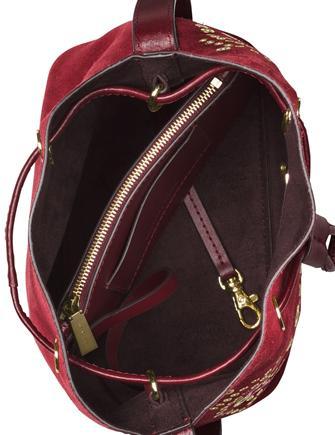 Michael Michael Kors Cary Embellished Bucket Crossbody