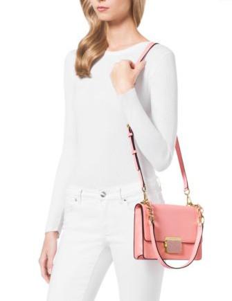 Michael Michael Kors Cynthia Small Leather Shoulder Bag