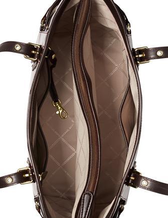 Michael Michael Kors Signature Glossy Voyager East West Tote