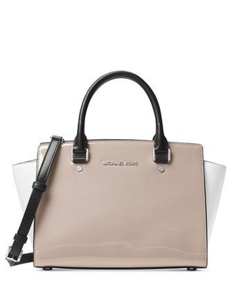 Michael Michael Kors Selma Medium Top Zip Patent Leather