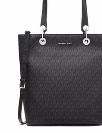 Michael Michael Kors Signature Raven Large North South Top Zip Tote
