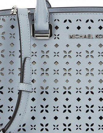 Michael Michael Kors Perforated Floral Medium Selma Satchel